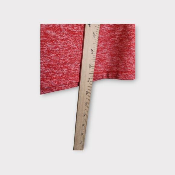 Oiselle Womens Space Dye Running Performance Short Sleeve Top Red Orange S Gym - Picture 5 of 7